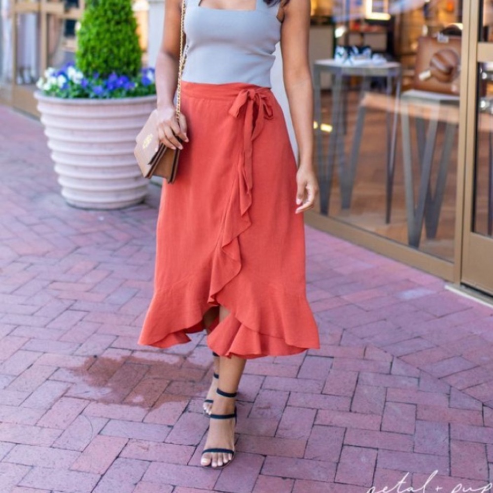 Petal & Pup Tiffy Skirt in Rust
